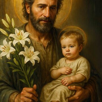 Artwork thumbnail, Saint Joseph and the Baby Jesus by Claudia McKinney
