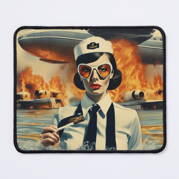 Item preview, Flight attendant 1970s Retro Aesthetic 6 designed and sold by NickWhittleArt.
