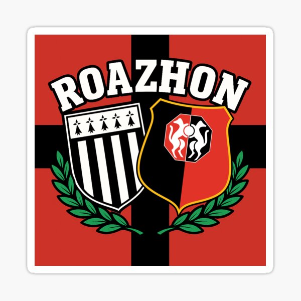 Rouge et Noir dans nos veines Ultras Rennais Sticker