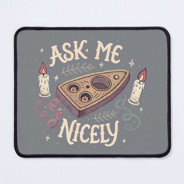 Item preview, Ask Me Nicely – Mystical Spirit Board Illustration designed and sold by DigitalColorInk.