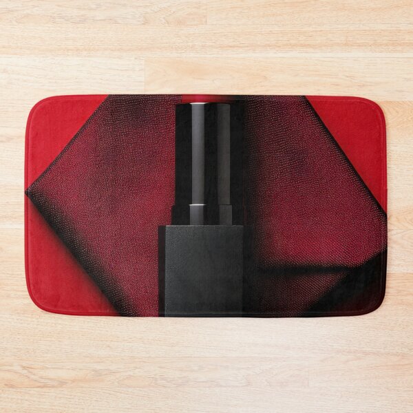 Item preview, Bright red lipstick on red fabric designed and sold by anytka.