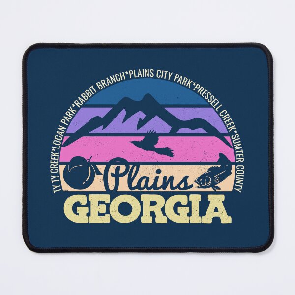 Item preview, Plains Georgia Sunset Retro Vintage Local Pride Logo designed and sold by CRHPOD20.