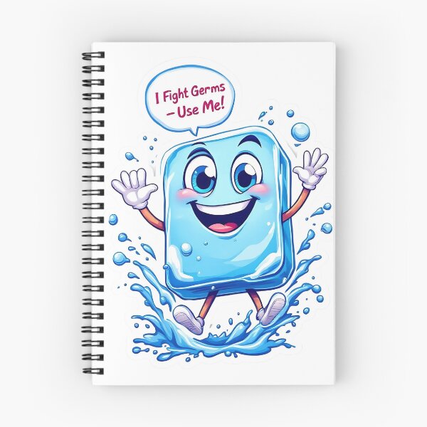 Item preview, Cheerful Soap Bar Cartoon – "I Fight Germs, Use Me!" Hygiene Awareness Design designed and sold by SewRed.