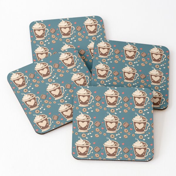 Item preview, Coffee and Cereal Seamless Pattern designed and sold by DemureArtsy.