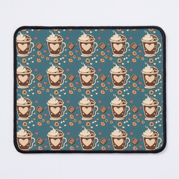 Item preview, Coffee and Cereal Seamless Pattern designed and sold by DemureArtsy.