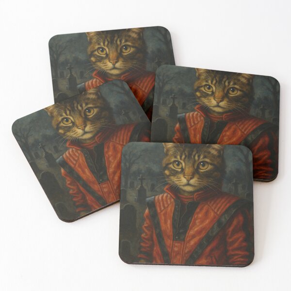 Artikelvorschau, Thriller Katze auf dem Friedhof – Ölgemälde entworfen und verkauft von KishShop.