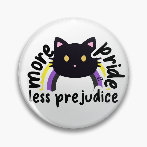 Item preview, More Pride, Less Prejudice Non Binary Flag Cat designed and sold by divesca.