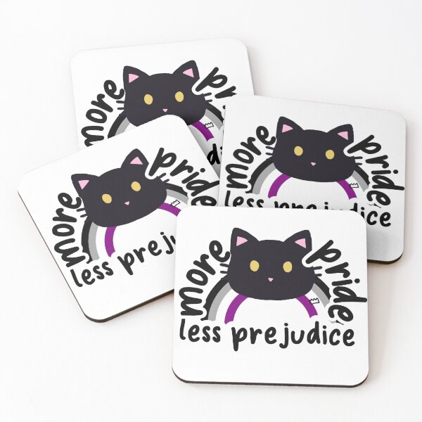 Item preview, More Pride, Less Prejudice Asexual Cat designed and sold by divesca.