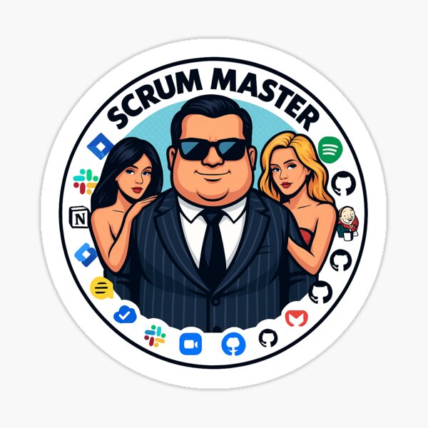 Item preview, Scrum Master v2 designed and sold by SoftwareStickers.