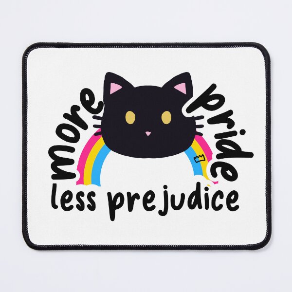 Item preview, More Pride, Less Prejudice Pansexual Flag Cat designed and sold by divesca.