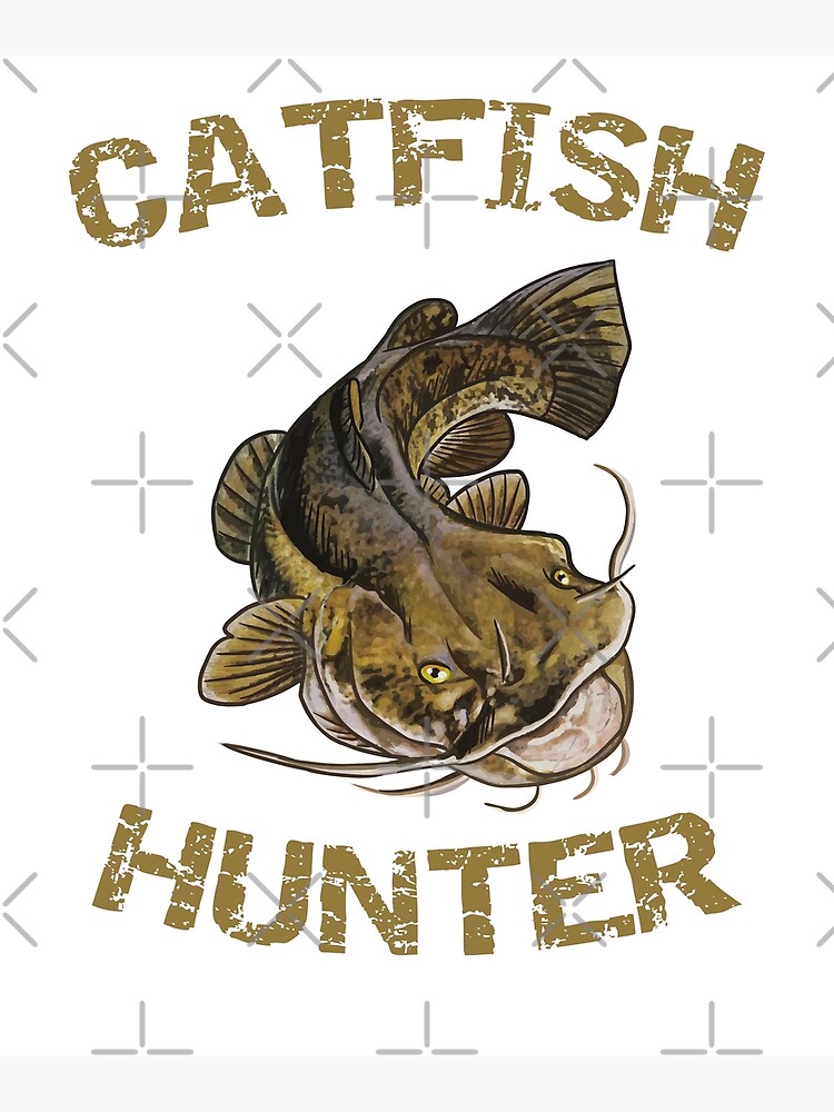 "Catfish Hunter Flathead Catfish" Poster for Sale by blueshore