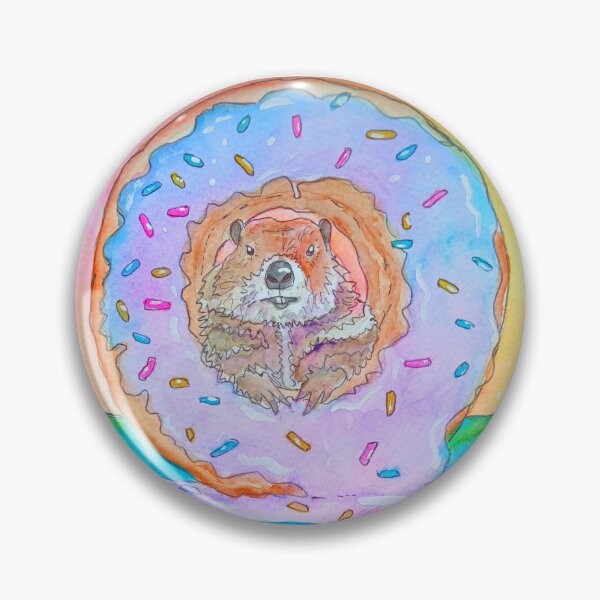 Item preview, Ground Hog in a Donut designed and sold by RLawrenceArt.