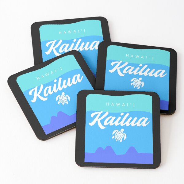 Item preview, Kailua Hawaii Surfboard Design with Mokes Island View designed and sold by alohagiftbox.