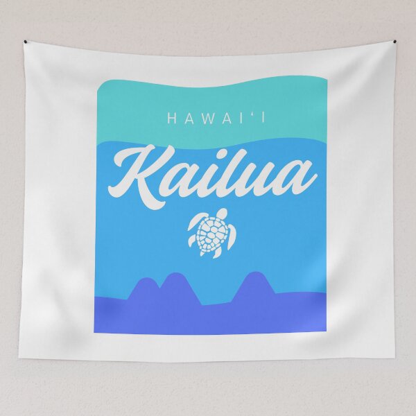 Item preview, Kailua Hawaii Surfboard Design with Mokes Island View designed and sold by alohagiftbox.