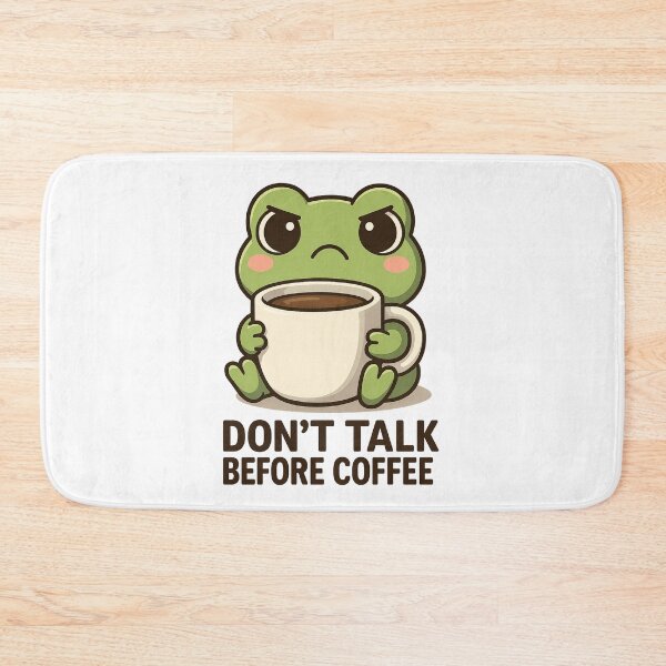Item preview, Chibi Frog – Don't Talk Before Coffee designed and sold by AWB-Apo11o.