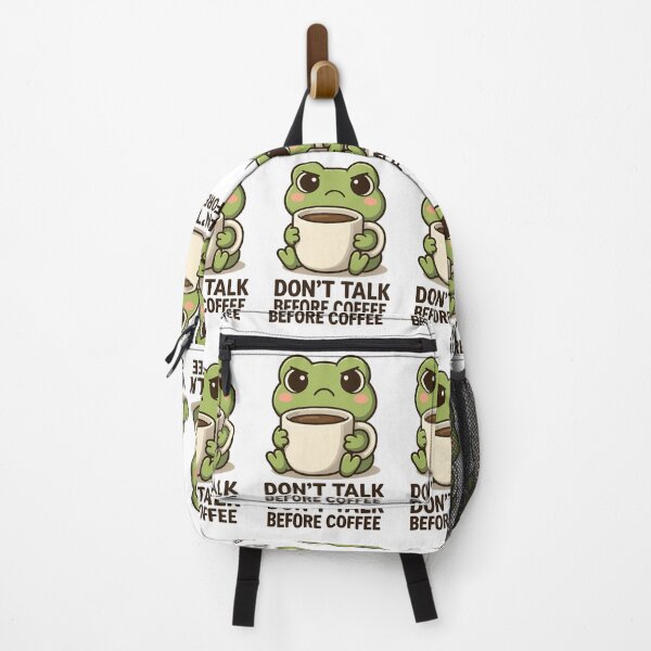 Item preview, Chibi Frog – Don't Talk Before Coffee designed and sold by AWB-Apo11o.