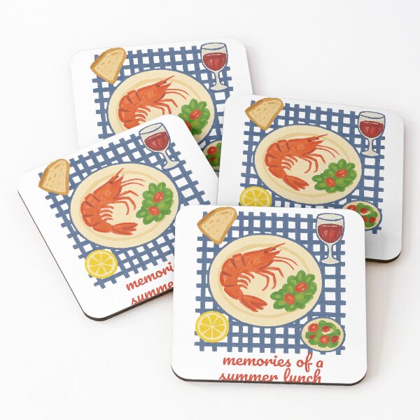 Item preview, Vintage Shrimp Lunch Retro designed and sold by Patternicity.