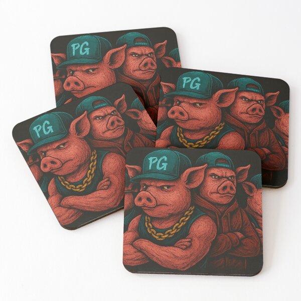 Item preview, Urban Hogz – Streetwise Pig Gang designed and sold by Mjonkey.