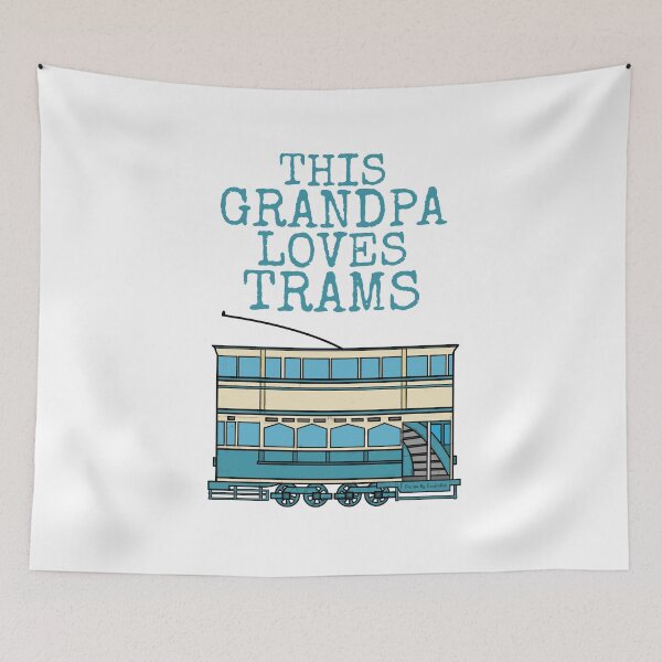 Item preview, This Grandpa Loves Trams, Tram Enthusiast Father's Day designed and sold by doodlerob.