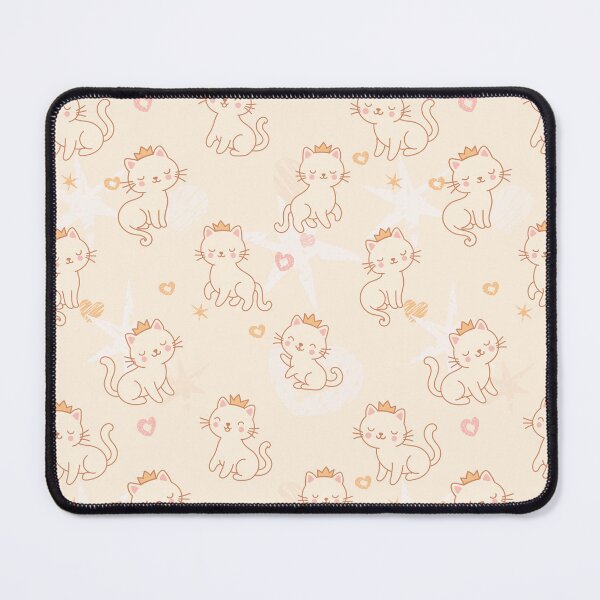 Item preview, Cute Princess Cats Seamless Pattern designed and sold by babanovaesha.