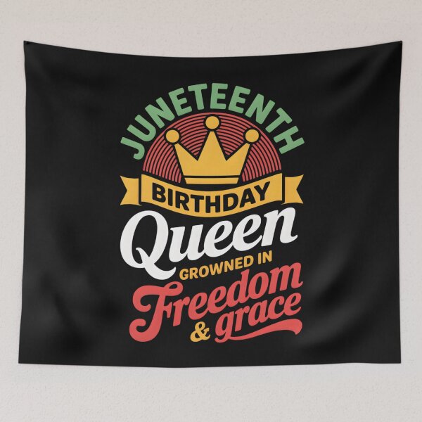 Artikelvorschau, Juneteenth Geburtstag Königin Krone Schwarze Frauen Mädchen entworfen und verkauft von clothesy7.