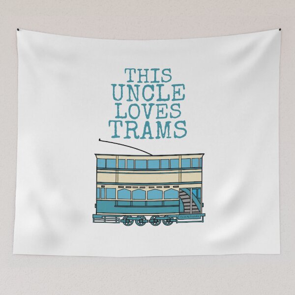 Item preview, This Uncle Loves Trams, Tram Enthusiast Father's Day designed and sold by doodlerob.