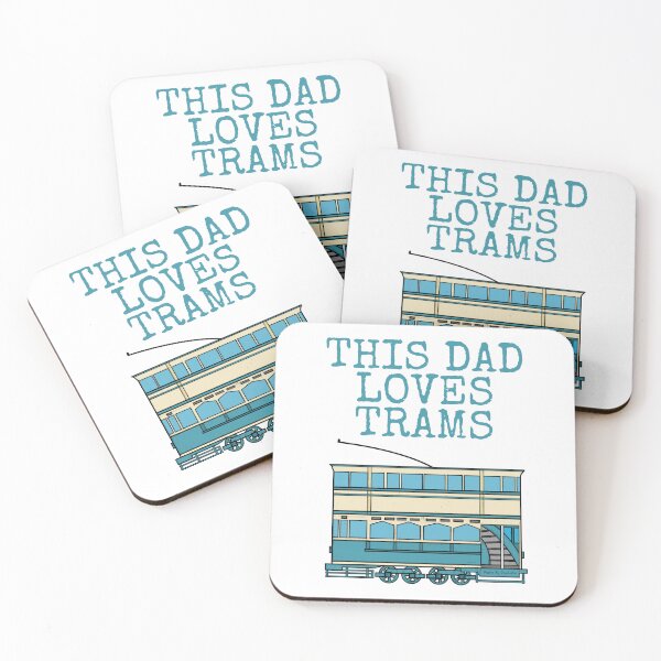Item preview, This Dad Loves Trams, Tram Enthusiast Father's Day designed and sold by doodlerob.