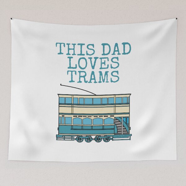 Item preview, This Dad Loves Trams, Tram Enthusiast Father's Day designed and sold by doodlerob.