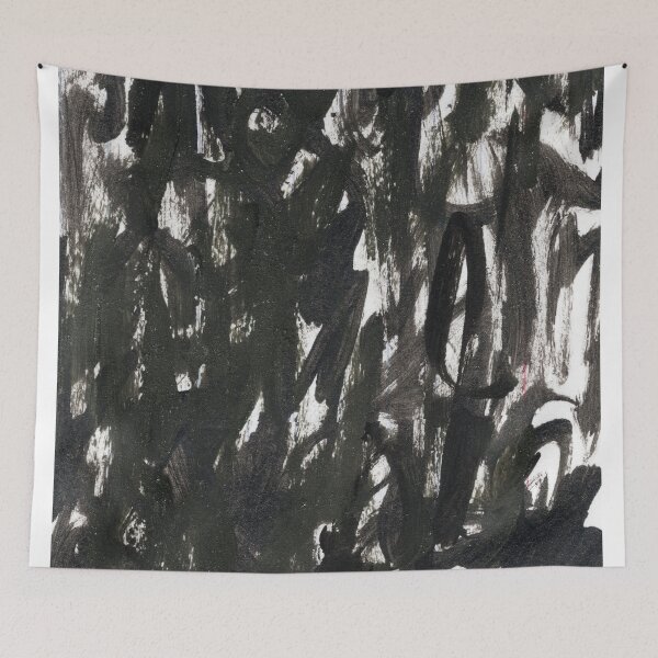 Item preview, "Opprobrious" - Abstract Black Painting  designed and sold by pngrktes-art.