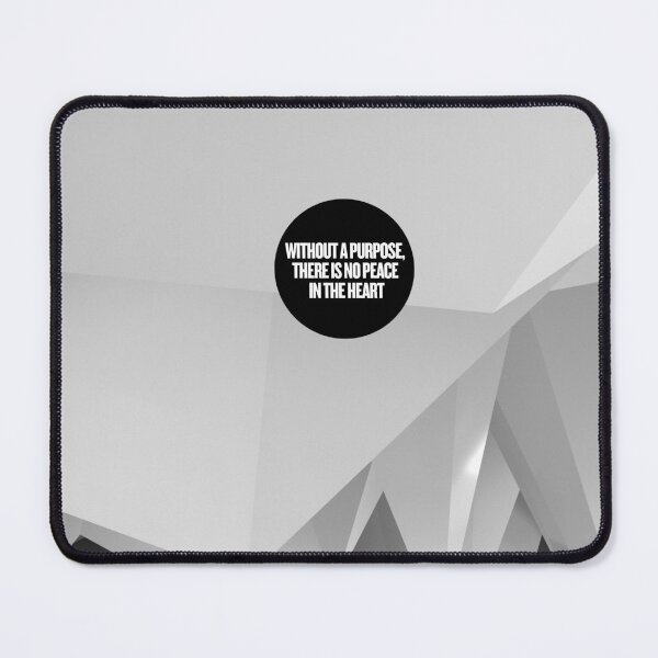 Item preview, 3D Abstract Art with Inspiring Quote: Without a Purpose, There Is No Peace in the Heart – Motivational Design designed and sold by knalpot-design.