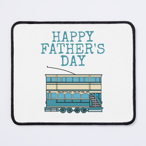 Item preview, Happy Father's Day Tram Enthusiast Dad Grandpa Uncle designed and sold by doodlerob.