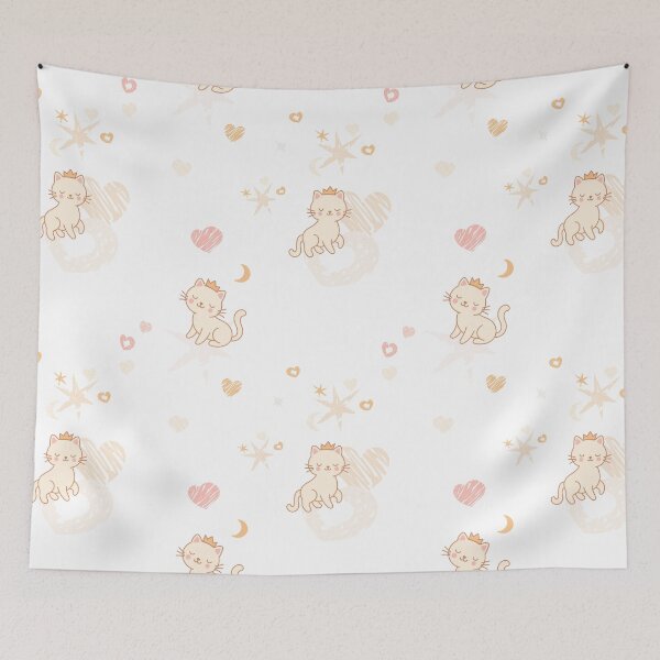 Item preview, Copy of  Cute Princess Cats Seamless Pattern designed and sold by babanovaesha.