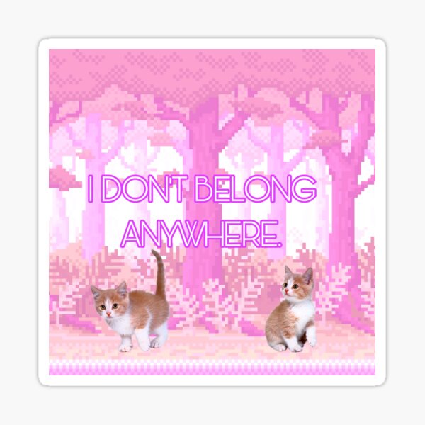 Item preview, I don’t belong anywhere.  designed and sold by burritobushido.