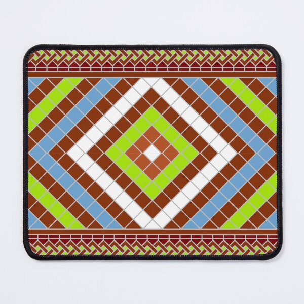 Item preview, Brown and Pistachio Berber Ethnic Pattern Design designed and sold by Tarjiart.
