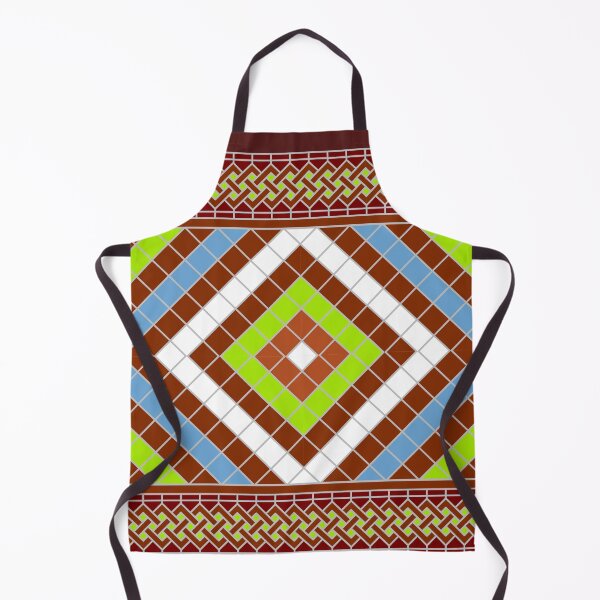 Item preview, Brown and Pistachio Berber Ethnic Pattern Design designed and sold by Tarjiart.
