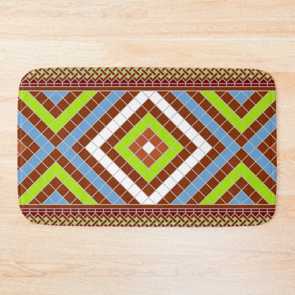 Item preview, Brown and Pistachio Berber Ethnic Pattern Design designed and sold by Tarjiart.