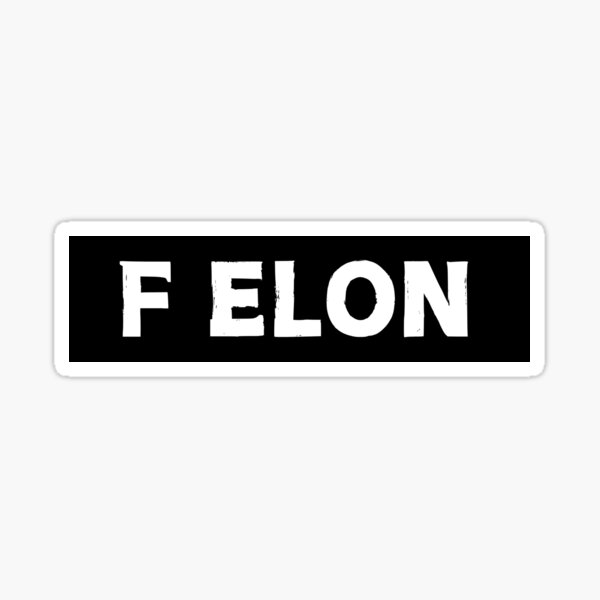 Item preview, F Elon - Anti-Elon-Tesla-Club-Stoßstange designed and sold by CapriCreatives.
