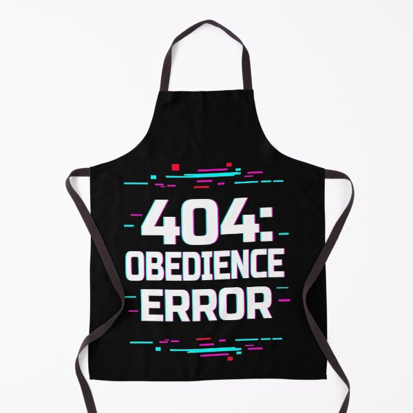 Item preview, 404: Obedience Error – Glitch Aesthetic Cyberpunk Design designed and sold by Rebel Animal.