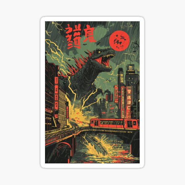 Item preview, “Kaiju vs. Cretaceous Final Roar” Godzilla, Retro Comic Video Game Art 4 designed and sold by [EverNever] Creative Gear Alternatives.
