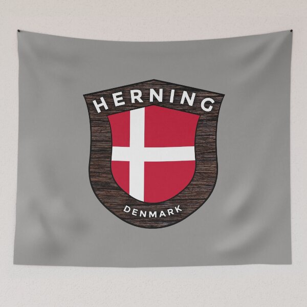 Item preview, Herning Denmark Emblem Flag designed and sold by World Designs.