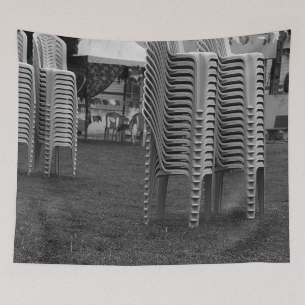 Item preview, stacked plastic chairs designed and sold by felipequeiroz.