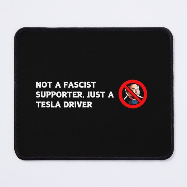 Item preview, Not a fascist supporter just a tesla driver - Anti Elon Tesla Club - Bumper Sticker Decal Accessories - Elon Musk designed and sold by CapriCreatives.