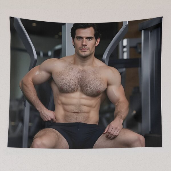 Item preview, Henry Cavill In the gym designed and sold by ZamanEcho.