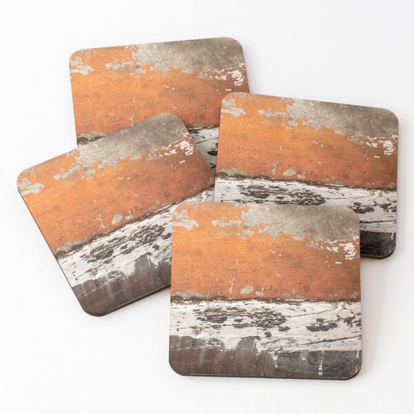 Item preview, orange wall with marks of aged white paint designed and sold by felipequeiroz.