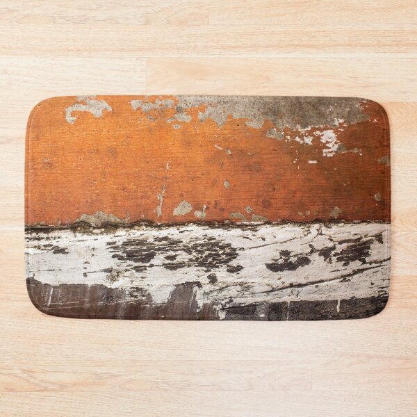 Item preview, orange wall with marks of aged white paint designed and sold by felipequeiroz.