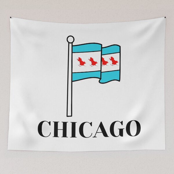 Item preview, Famous Chicago Rat Hole - Chicago Flag designed and sold by thevanillaplum.