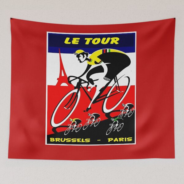 Item preview,  Le Tour Brussels Paris: Vintage Bicycle Road Racing Advertising Print designed and sold by posterbobs.