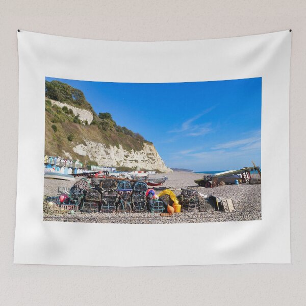 Item preview, Fishing Gear on the beach at Beer Devon designed and sold by Dorset Girl.