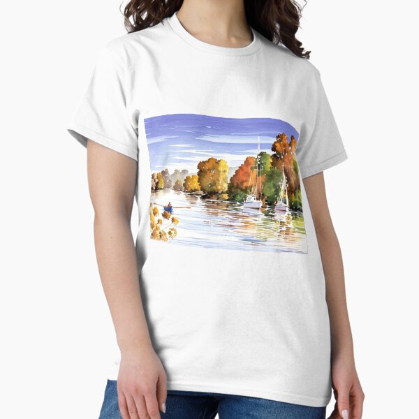 Item preview, Autumn on the Dart2(Watercolour + AI) designed and sold by artsmeow.