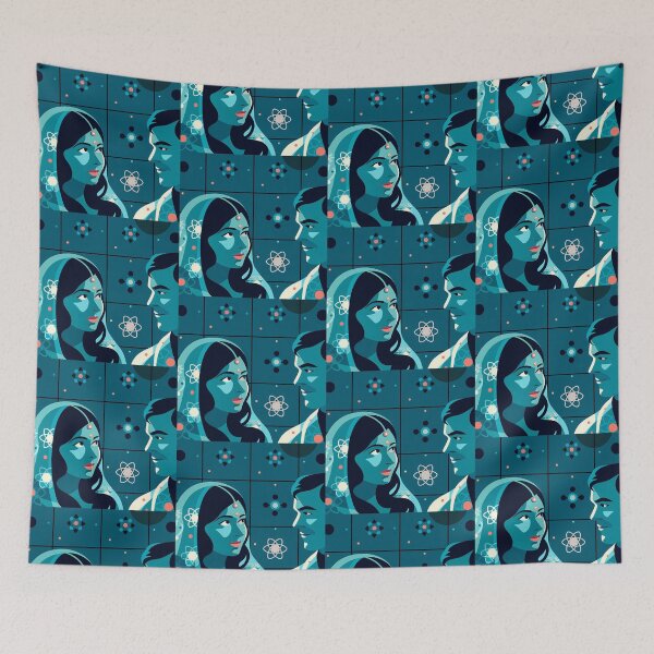 Item preview, Boyfriends Horror Brenda Silhouettes Dance Geometry Blue Orange designed and sold by ART ATTACK ZONE.